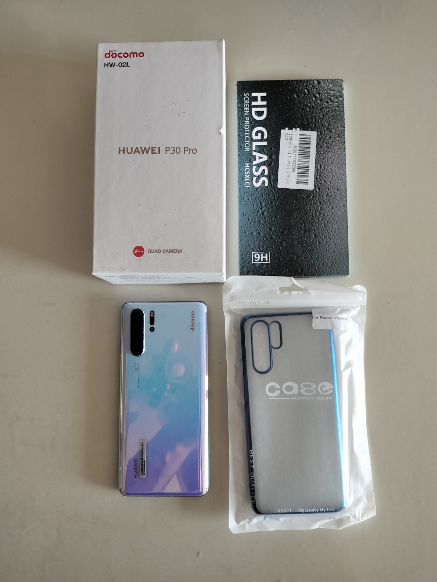 中古超美品】HUAWEI P30 Pro HW-02L ブリージングクリスタル docomo