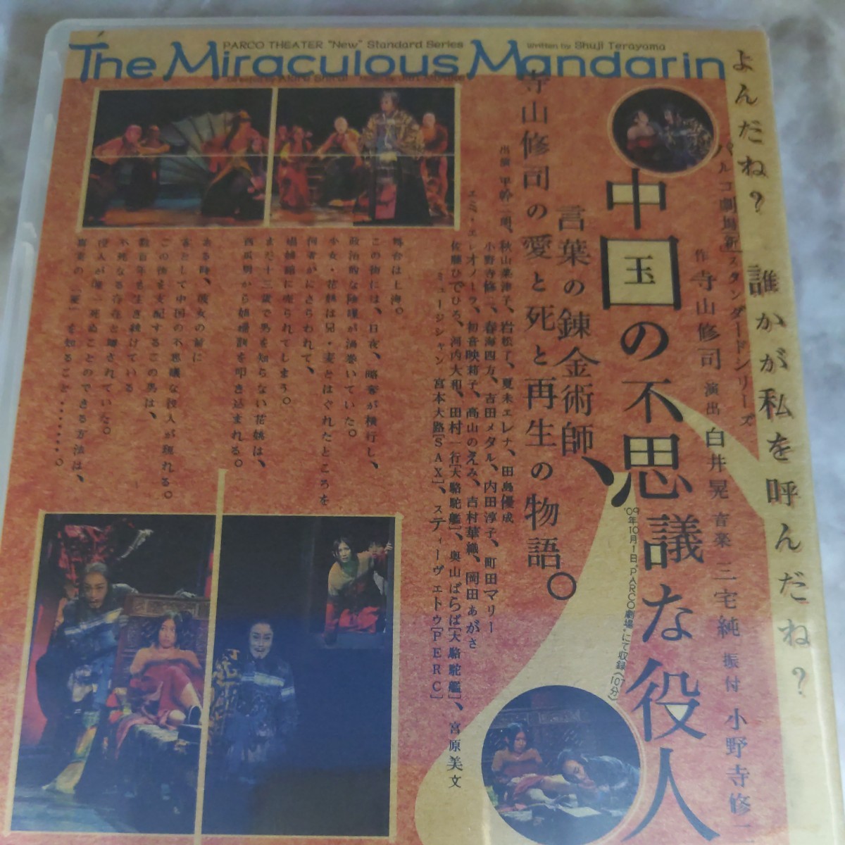 パX203 新品未開封 DVD 寺山修司 TERAYAMA SHUJI 中国の不思議な役人 平幹二郎　秋山奈津子　岩松了　夏未エレナ　_画像3