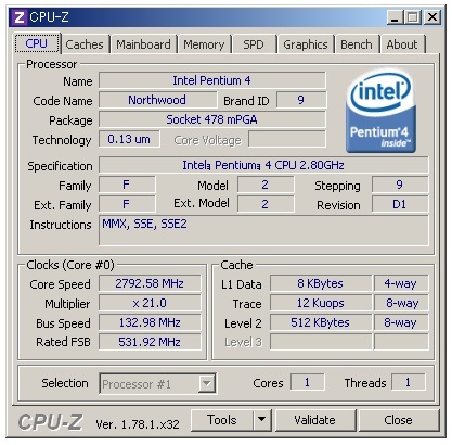 OS Windows 2000 SP4 ◆◇◆ Dell Dimension 4600C ◆◇◆ Pentium4 2.8Hz チップセット Intel 865G　メモリ1GB_画像8