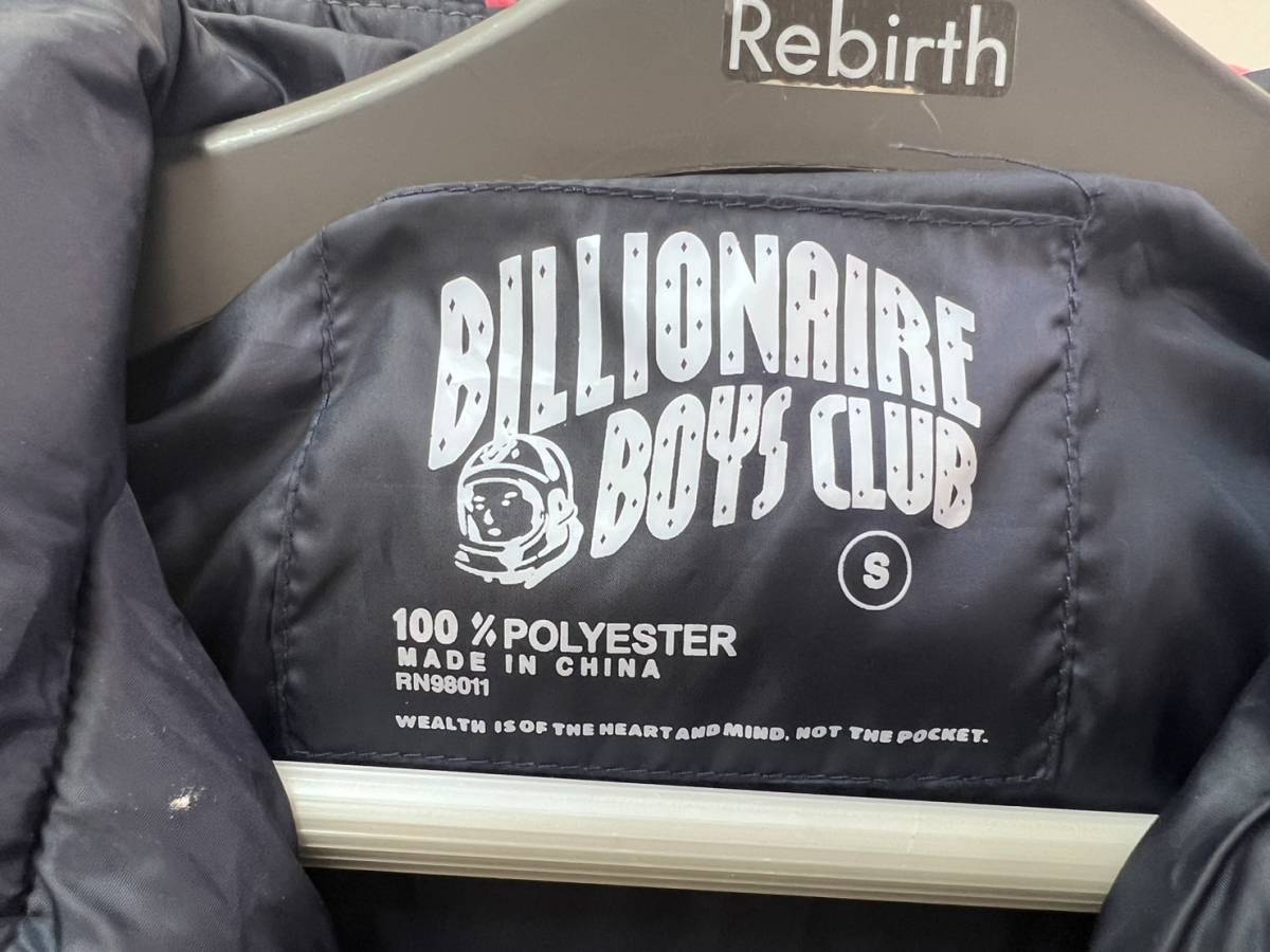 【1654】BILLIONAIRE BOYS CLUB　ダウンジャケット　Sサイズ　マルチカラー　総柄　中古品_画像3