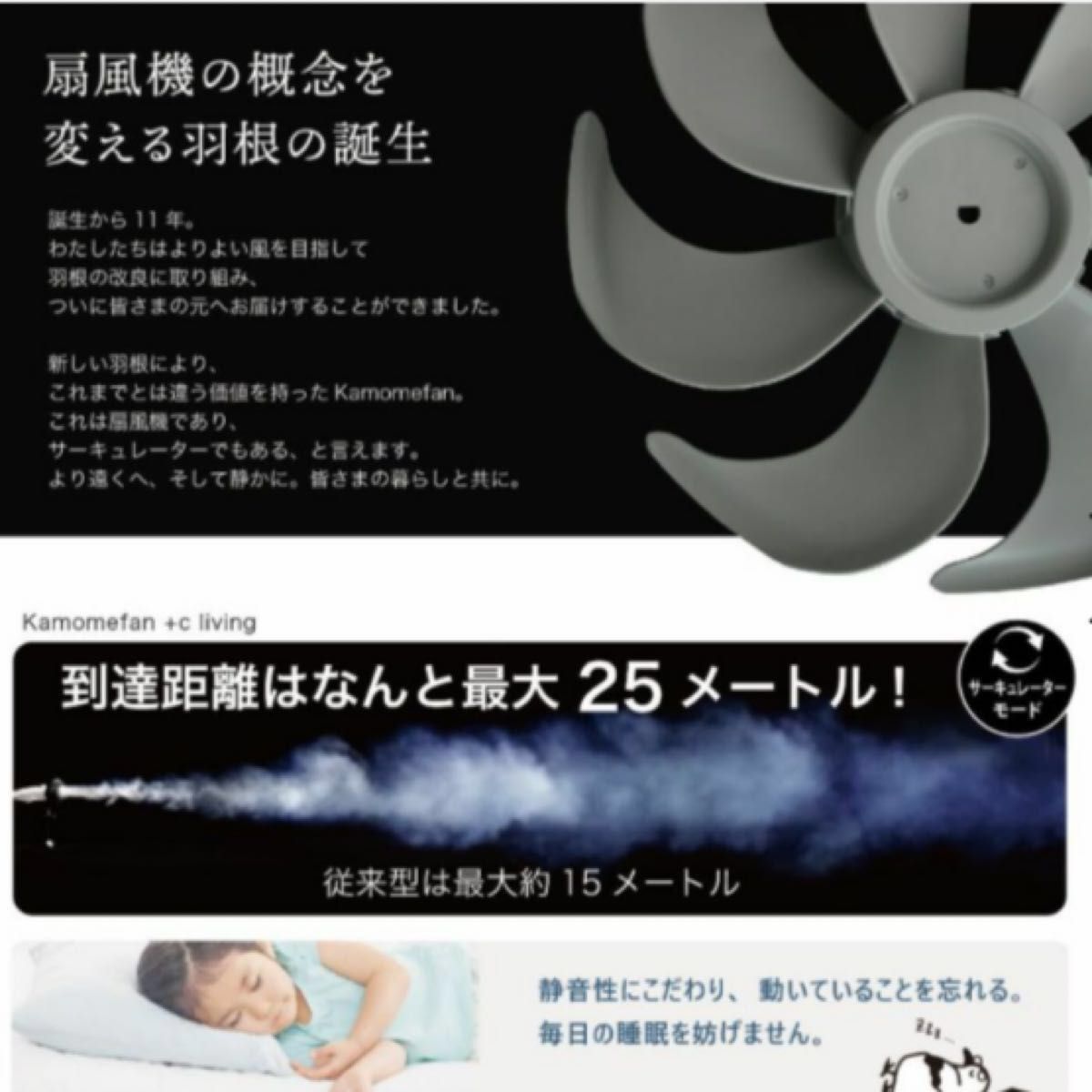 新品ドウシシャ カモメファン DCモーター扇風機 サーキュレーター
