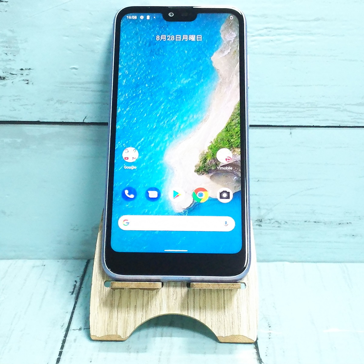 楽天最安値に挑戦】 本体 ブルー S6 One Android Y!mobile 白ロム