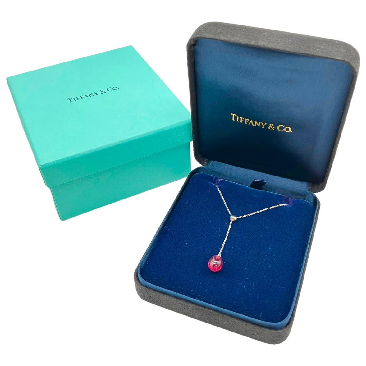 高い品質 ティファニー TIFFANY&Co 美品 750 宝石 ジュエリー ケース