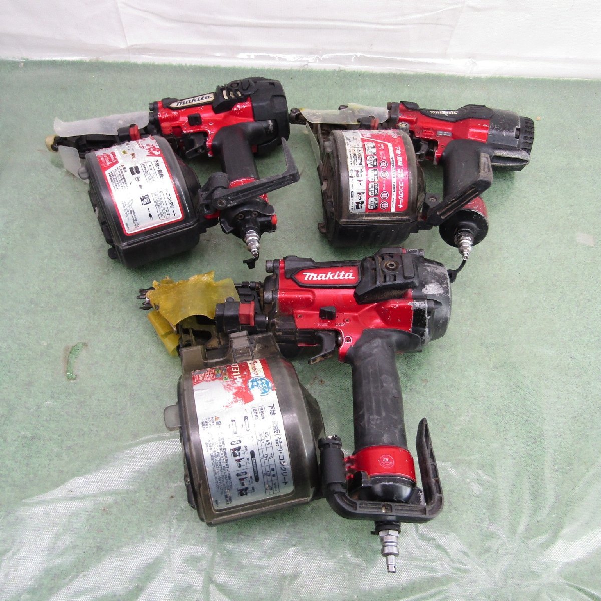 ヤフオク! - 【ジャンク品】▽makita/マキタ 高圧エア釘打機 3点...