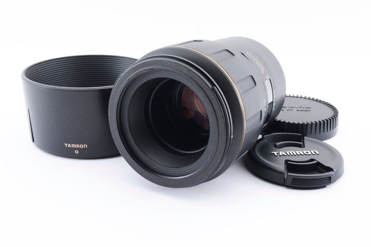 Tamron SP AF 90mm F/2.8 Macro 172E マクロレンズ Canon EFマウント [美品] レンズフード付き