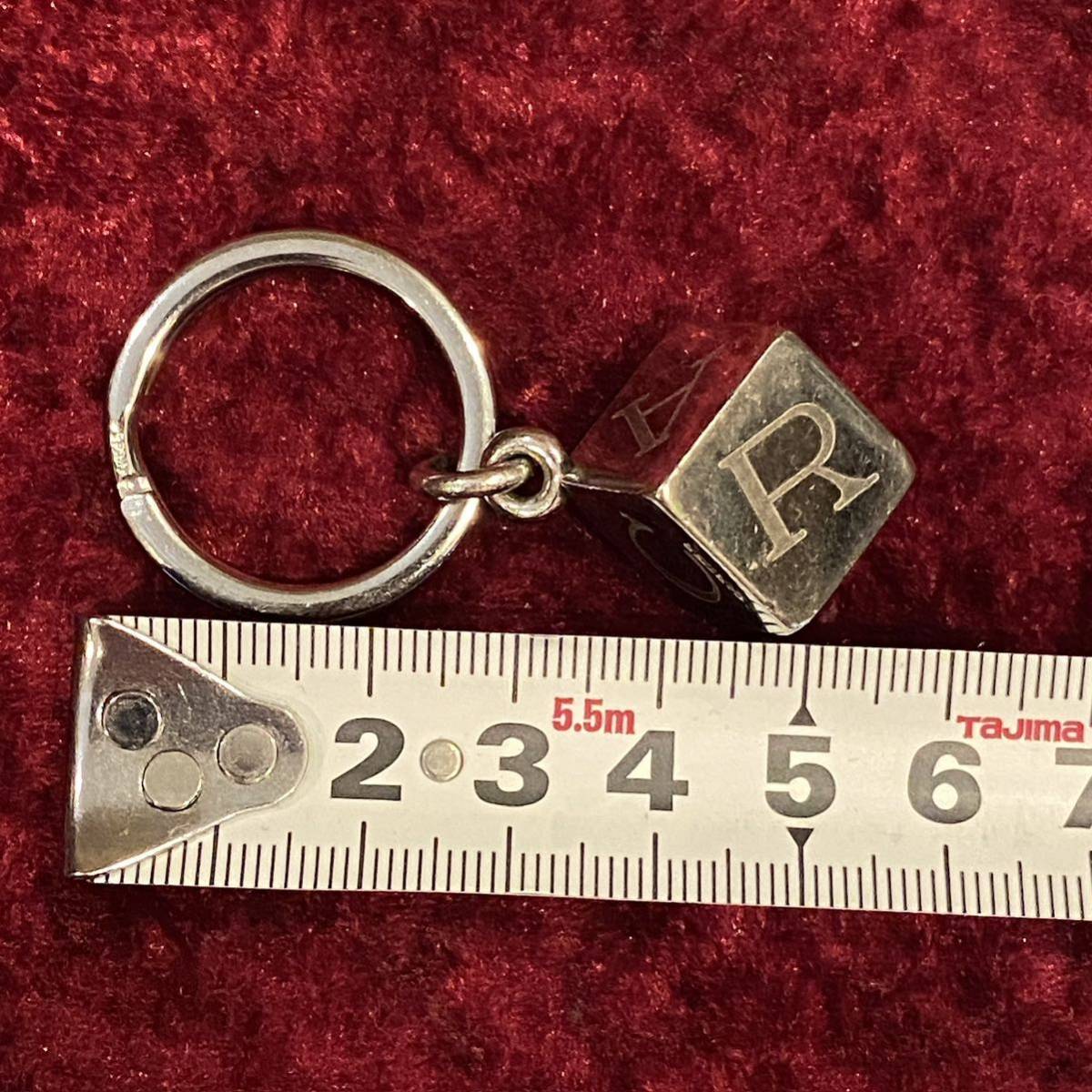 Cartier Cartier alphabet dice type key holder charm 