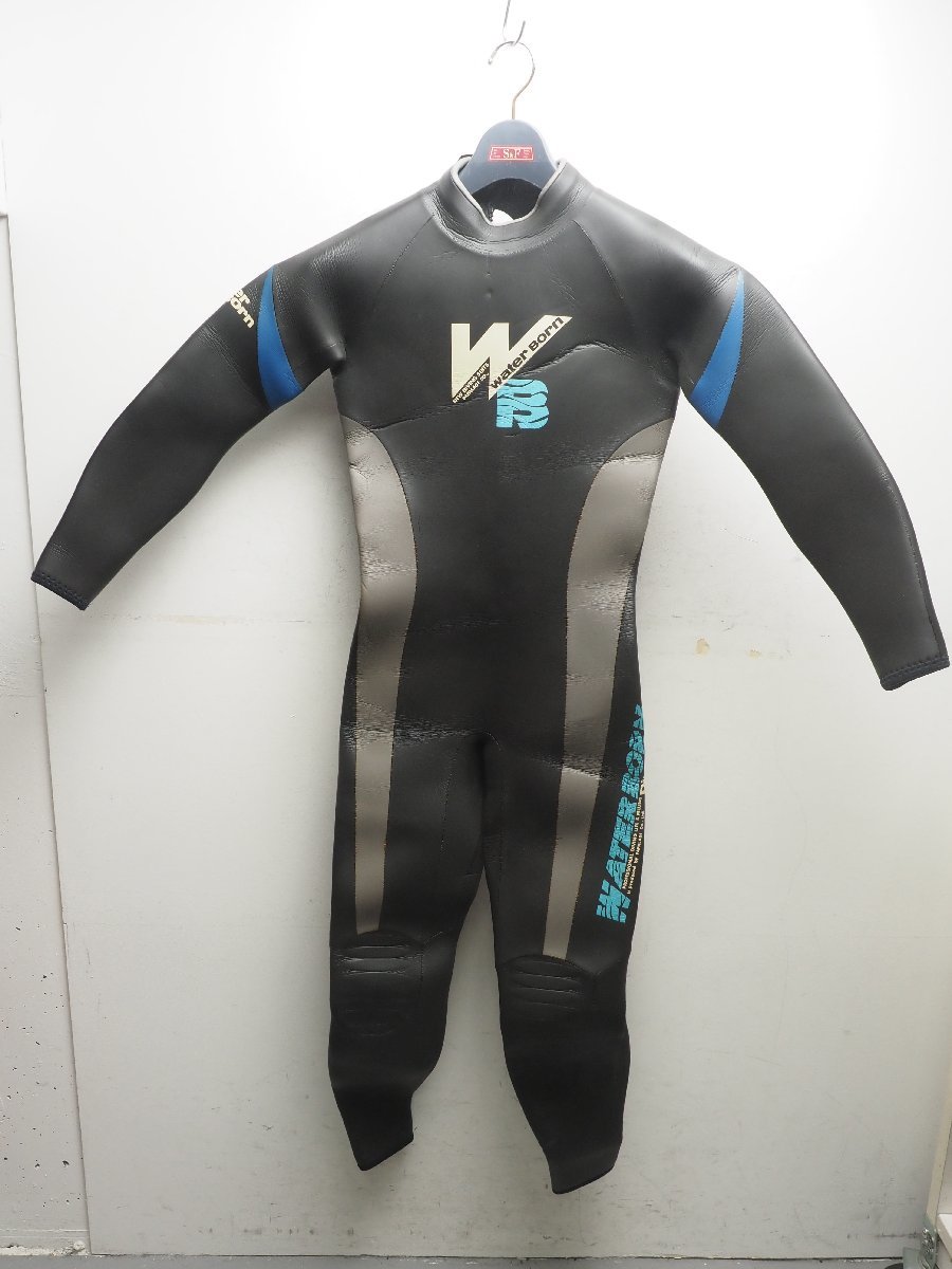 USED 1円~同梱不可 3mm ウェットスーツ メンズ 167cm/60kg 平置き