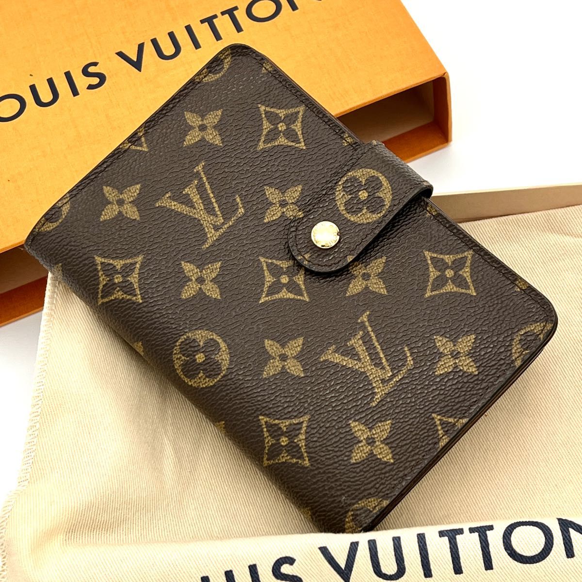 極美品】LOUIS VUITTON ルイヴィトン モノグラム ポルトパピエ ジップ