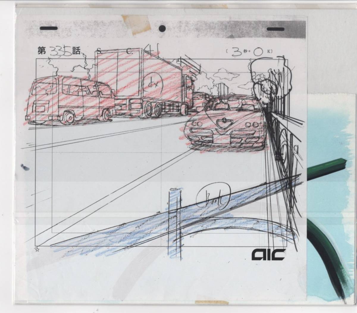名探偵コナン 直筆背景画+レイアウトコピー 4 ♯ セル画 原画 名探偵コナン 直筆背景画+レイアウトコピー 4 ♯ セル画 原画