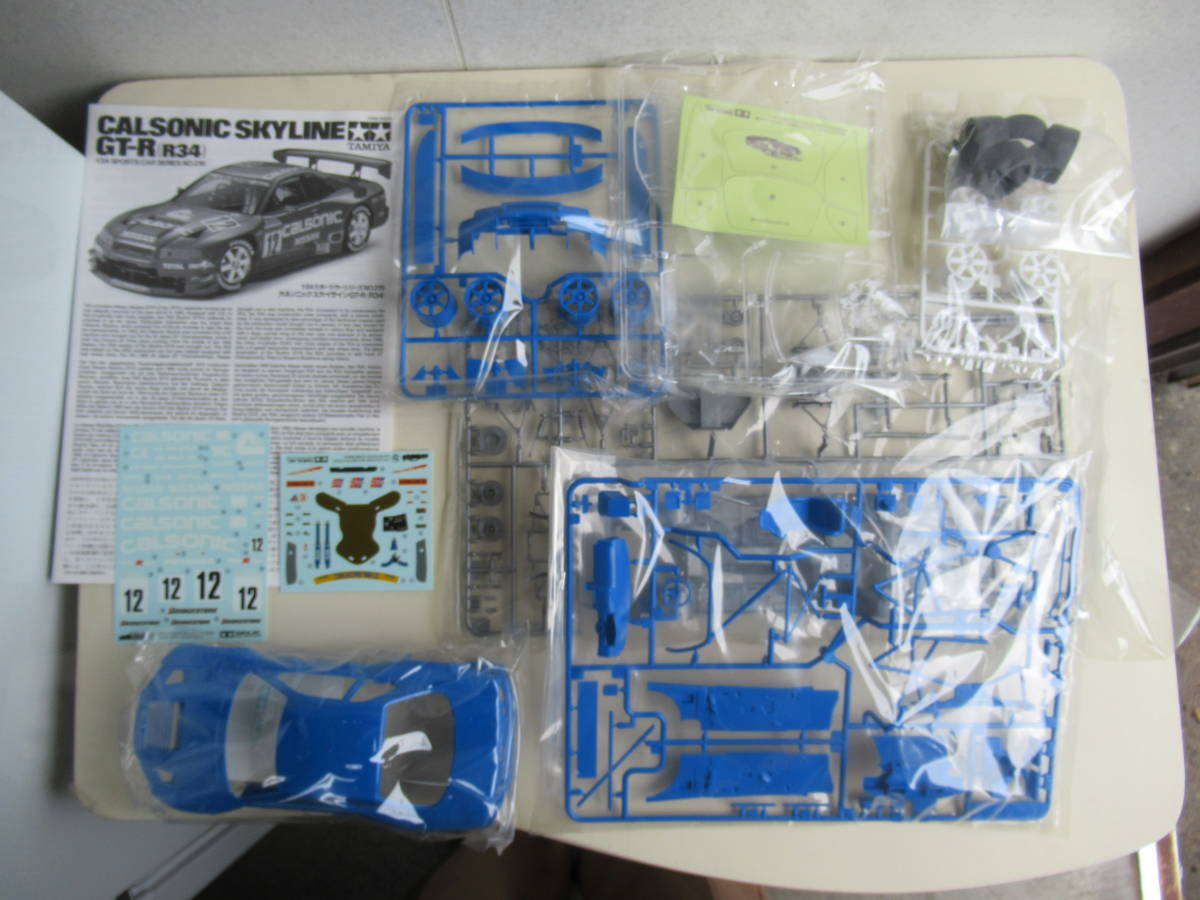 k608[ not yet constructed * storage goods ]1/24 rare goods * Tamiya TAMIYA Calsonic Skyline GT-R (R34) sport car series NO.219