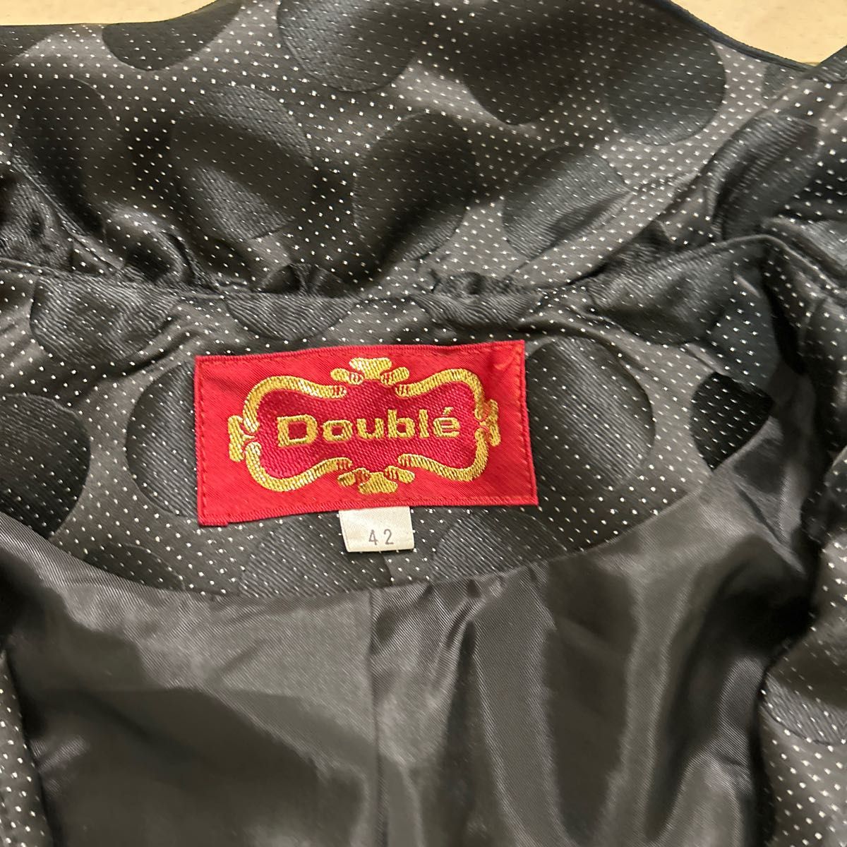 Doubl'e  ドゥーブレ　レジァンスセットアップ　スーツ　ブラック　未使用タグ付　定価　78,000円