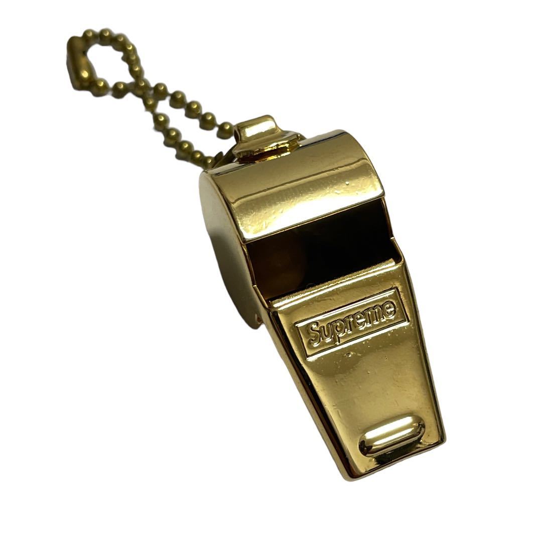 送料210円【新品】10SS Supreme Metal Whistle Gold シュプリーム メタル ホイッスル 笛 キーホルダー キーチェーン keychain
