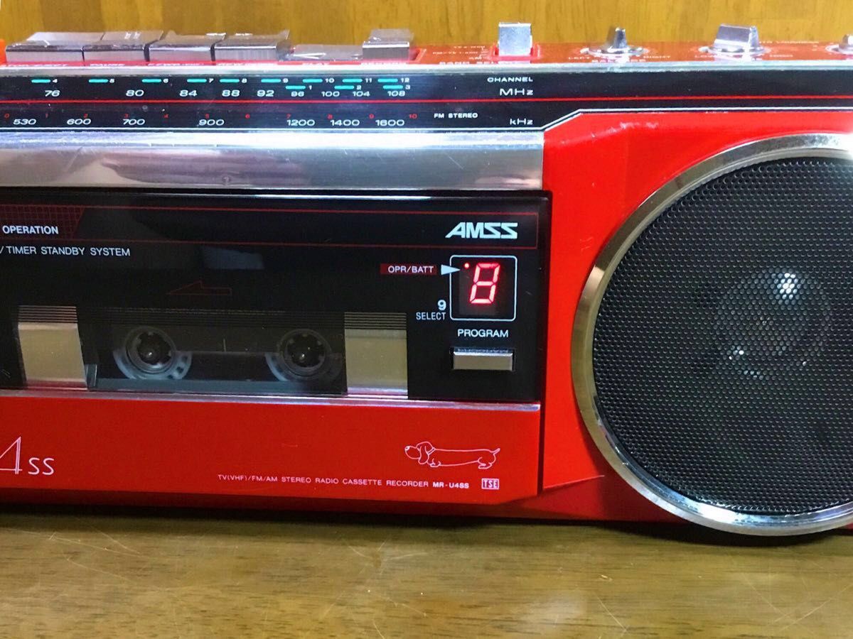 サンヨー SANYO MR-U4SS ベルト交換済み カセットテープ再生良好 サンヨー SANYO MR-U4SS ベルト交換済み カセットテープ再生良好