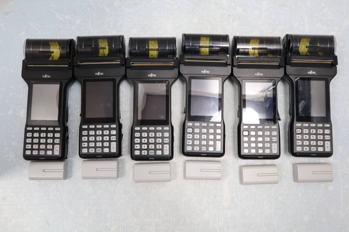 S0571(2) Y FUJITSU/ 富士通 Handheld Terminal モバイルハンディ (FHT331SC1)　6台セット　 「バッテリーあり」_画像1