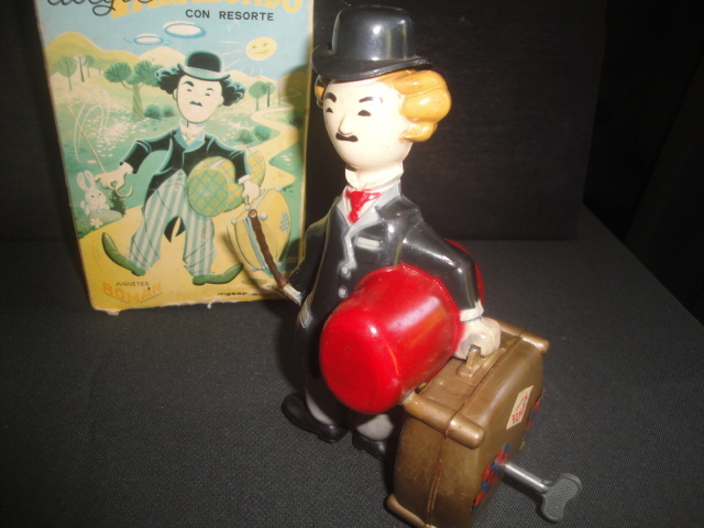 bagabundo Chaplin Jugetes Roman Espana. （７０年代絶版品）放浪するチャップリン　スペイン製.