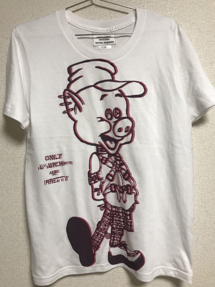 UNFINISHED punk pigTシャツダブりプリントseditionariesセディショナリーズ