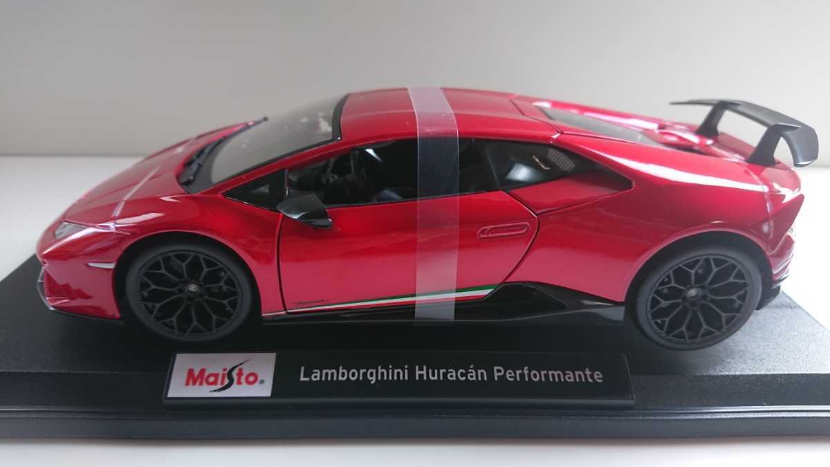 マイスト1/18◆ランボルギーニ ウラカン ペルフォルマンテ ◆Lamborghini Huracn Performante 　濃赤_画像2