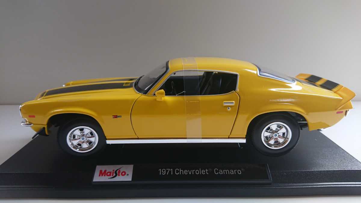 マイスト1/18◆1971 シボレー カマロ◆1971 Chevrolet 　Camaro Maisto_画像2