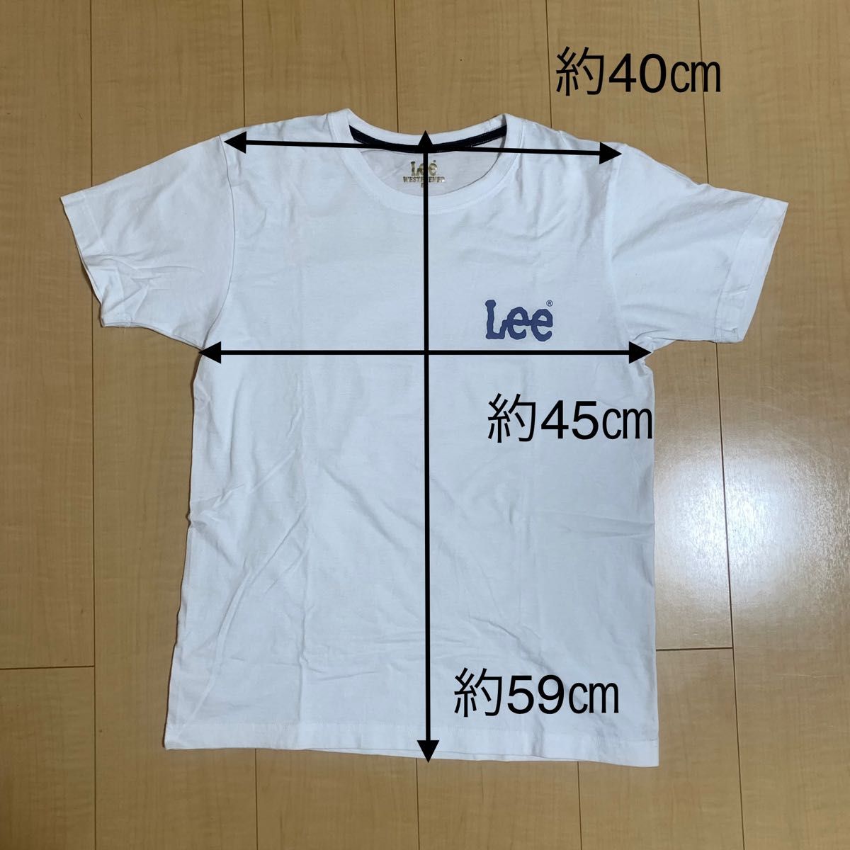 LEE リー 半袖Tシャツ ホワイト Mサイズ ロゴ 綿100% 半袖Tシャツ 白 Tシャツ