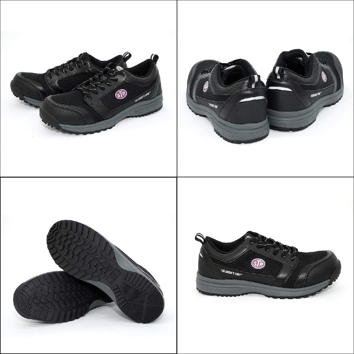 [STP/ mesh Work shoes ]*MESH WORK SHOES cord (himo) type / black 29cm* sneakers type light weight safety shoes JSAA A kind acquisition 