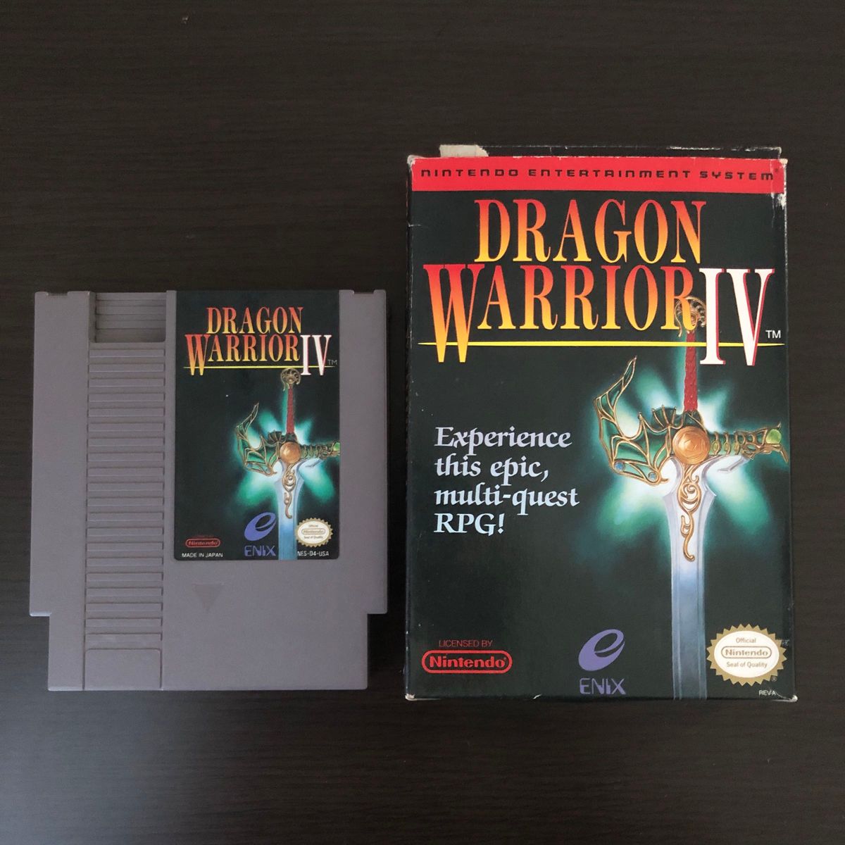 NES ドラゴンクエスト4 箱付き  DRAGON WARRIOR Ⅳ