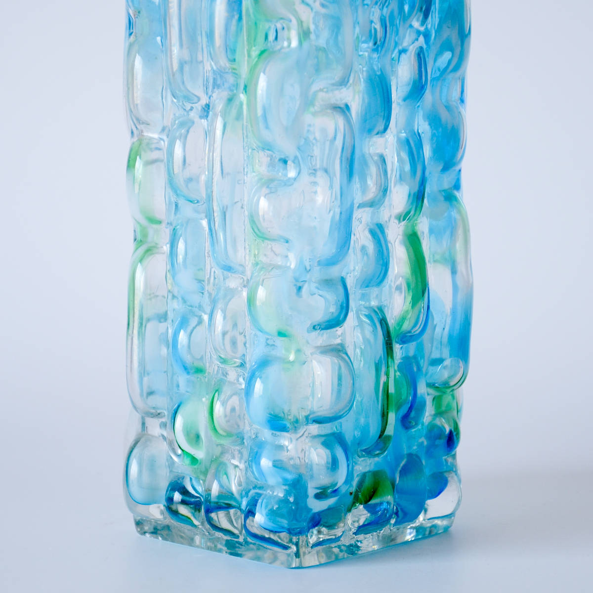 クラフト ガラス フラワーベース 花瓶 花器 アート デザイン インテリア ビンテージ_画像4