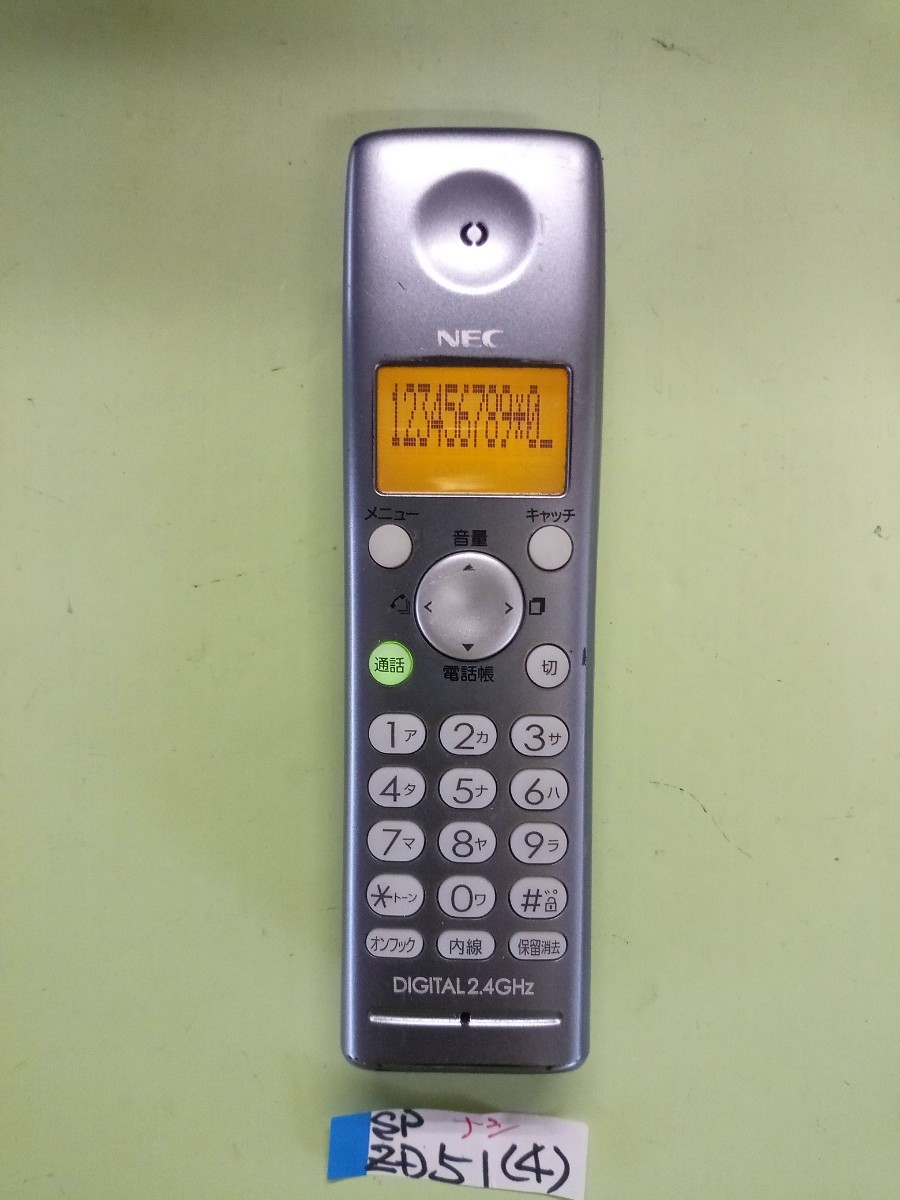 作動確認済　NEC　電話子機　SP-ZD51　(4)　送料無料_画像2
