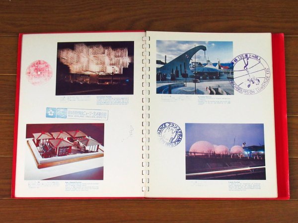 EXPO'70 人類の進歩と調和 カラー写真入 スタンプコレクション 日本万国博覧会＋'76 モントリオールオリンピック 公式参加記念メダル PB1_画像5