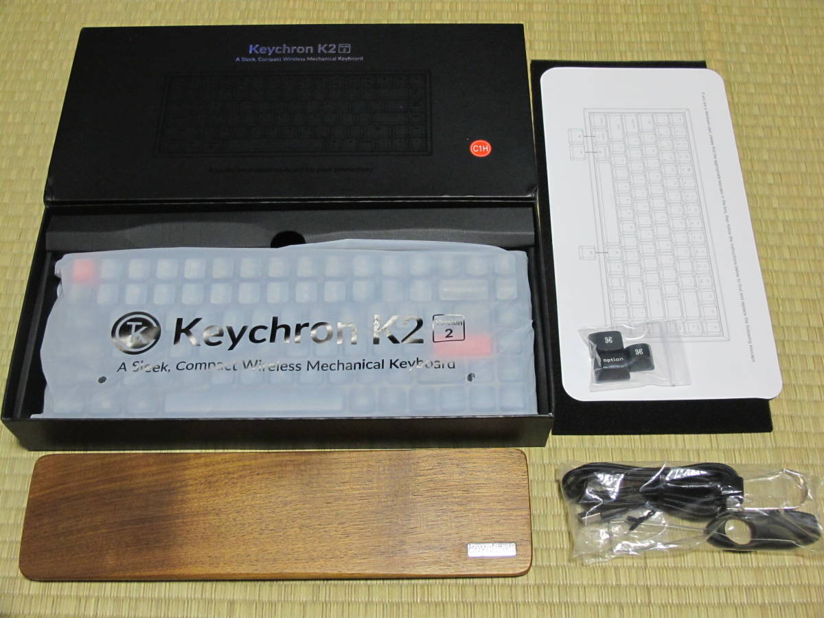 keychron K2 茶軸 US配列 ホットスワップ有 アルミフレーム RGB PBT