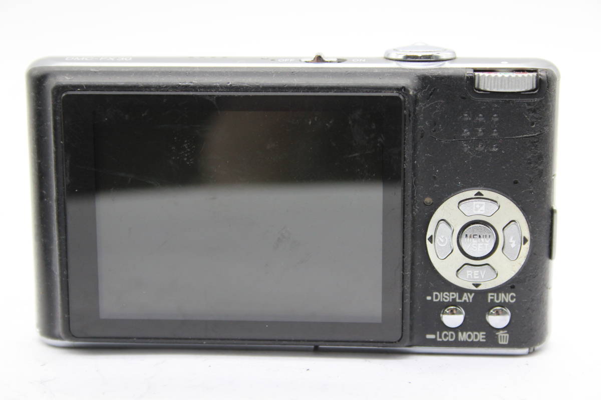 【訳あり品】 パナソニック Panasonic Lumix DMC-FX30 ブラック 28mm Wide バッテリー チャージャー付き コンパクトデジタルカメラ s421の画像4