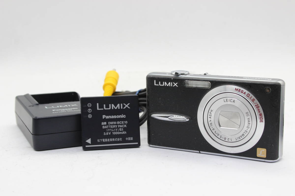 【訳あり品】 パナソニック Panasonic Lumix DMC-FX30 ブラック 28mm Wide バッテリー チャージャー付き コンパクトデジタルカメラ s421の画像1