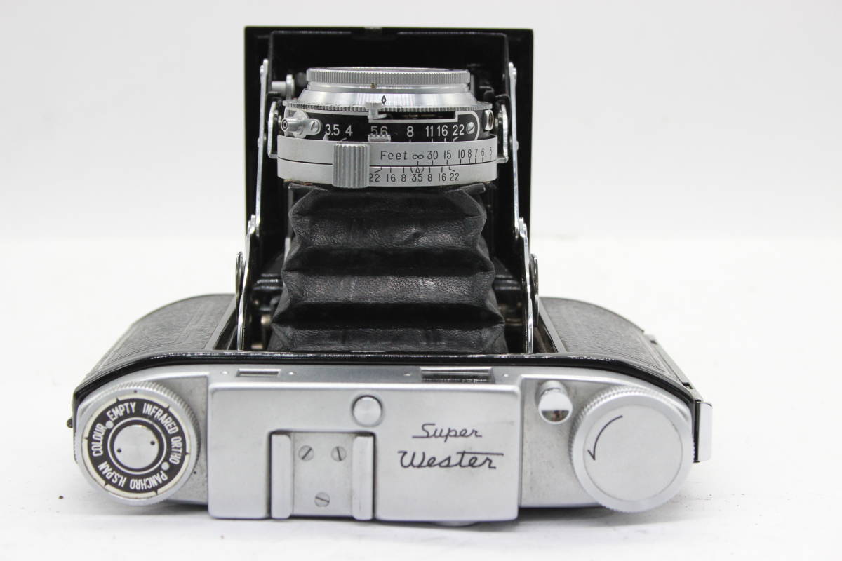 【訳あり品】 Super Westen WELCON F.C. 7.5cm F3.5 蛇腹カメラ s445_画像6