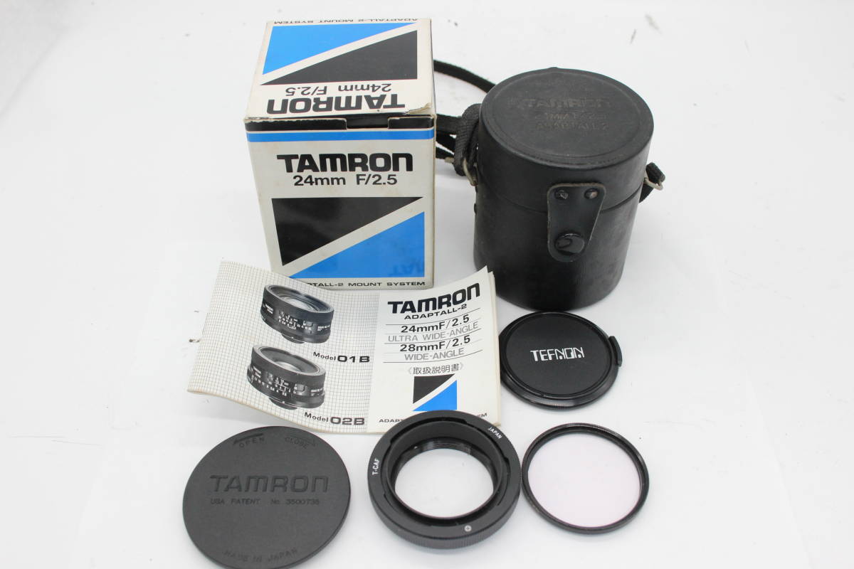 【返品保証】 【元箱付き】タムロン Tamron 24mm F2.5 Adaptall2 キャノン FDマウント ケース付き レンズ s603_画像2
