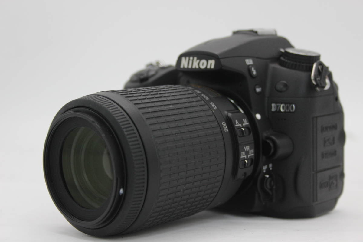 【返品保証】 ニコン Nikon D7000 DX AF-S Nikkor 55-200mm F4-5.6 ED デジタル一眼 ボディレンズセット s1202