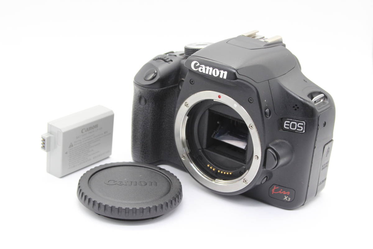 【返品保証】 キャノン Canon EOS Kiss X3 バッテリー付き デジタル一眼 ボディ s1230_画像1