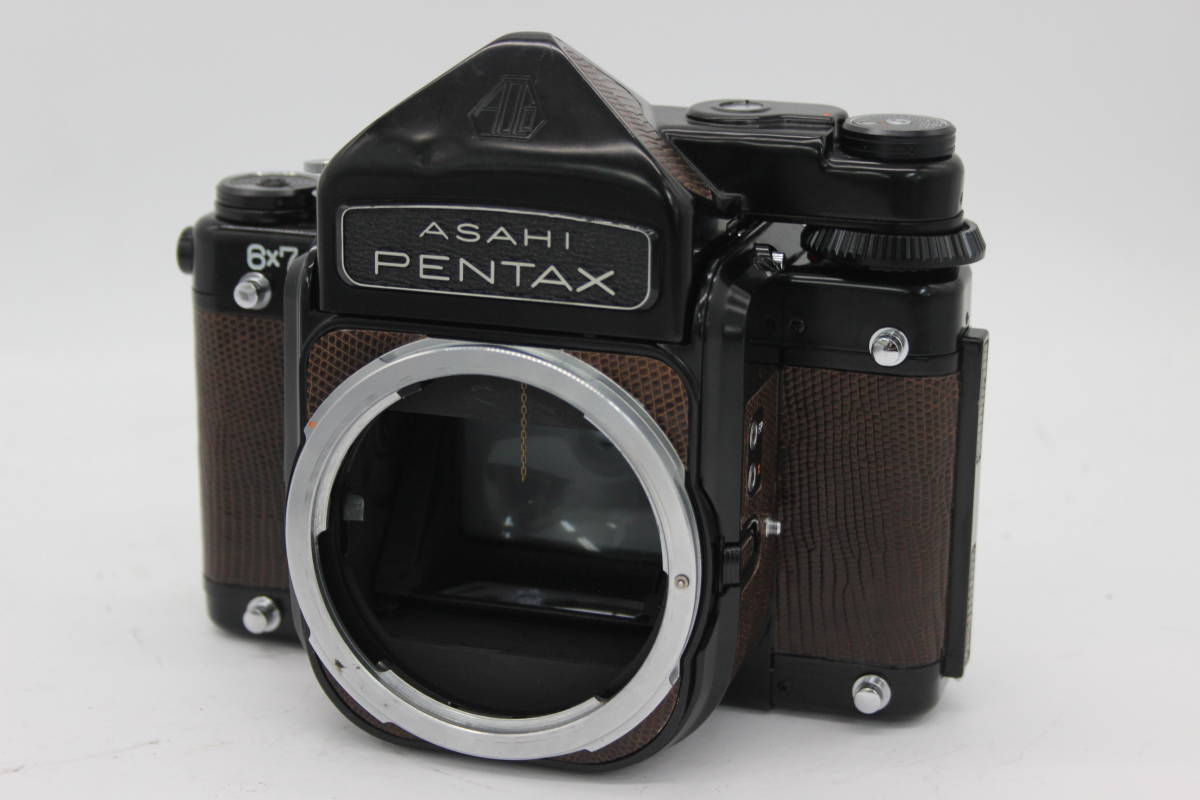 【訳あり品】 ペンタックス Pentax 6×7 トカゲ革 中判カメラ s1024の画像1