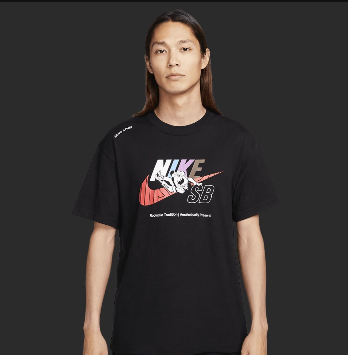 Nike SB Tee Albino & Preto Blackナイキ SB Tシャツ アルビノ＆プレト ブラック　サイズL_画像4