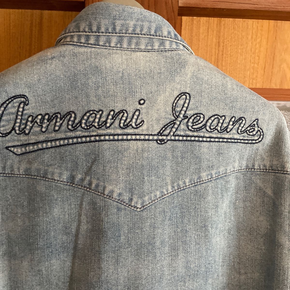 ARMANI JEANS ☆アルマーニ ジーンズ ダメージデニム長袖シャツ 3XL