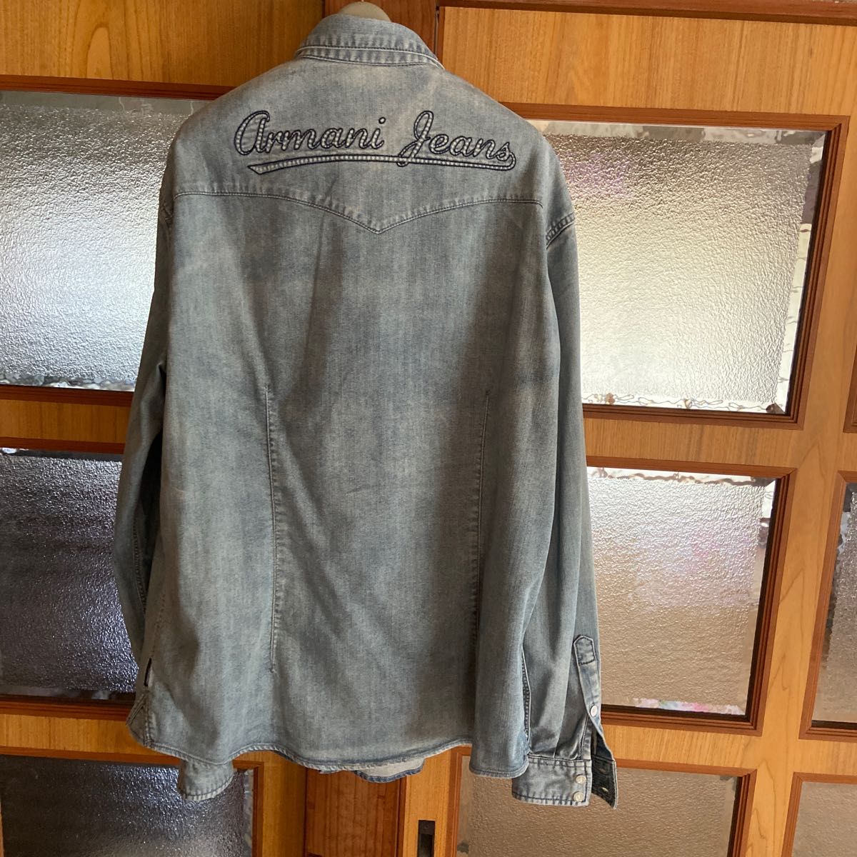 ARMANI JEANS ☆アルマーニ ジーンズ ダメージデニム長袖シャツ 3XL