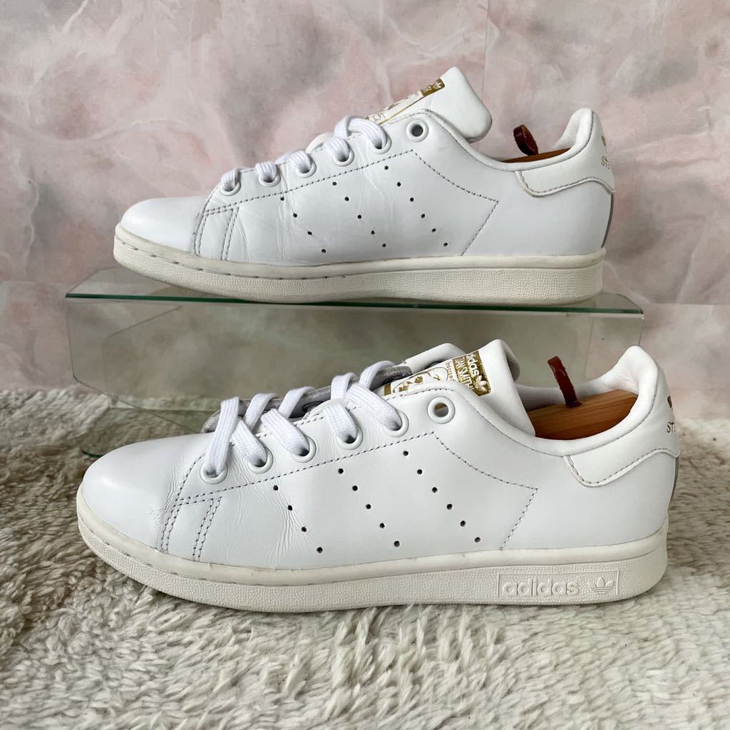 美品 adidas STAN SMITH アディダス スタンスミス22.5cm ホワイト キンベロ レディース 元箱付き_画像3