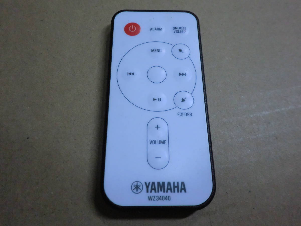 □YAMAHA iPodドックスピーカー pdx-11/pdx-13/pdx-30/pdx-31/pdx-60用リモコン wz34040 美品 送料120円～□_画像1