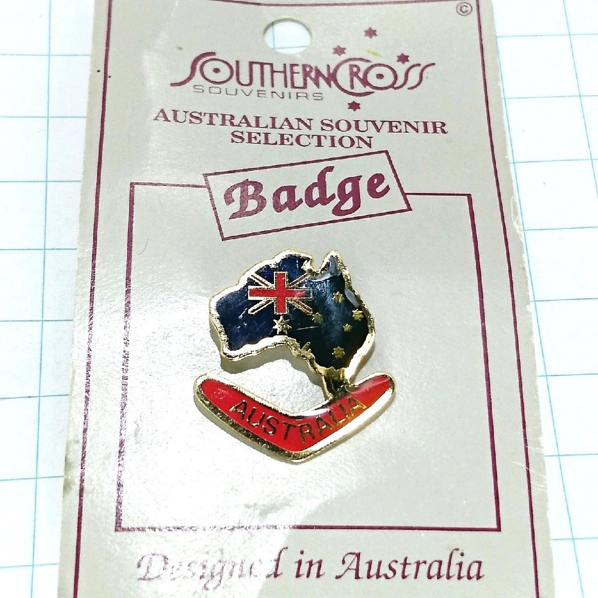 送料無料)未使用 オーストラリア 国旗 国土 観光旅行記念 輸入 ピンバッジ PINS ピンズ A19087_画像1