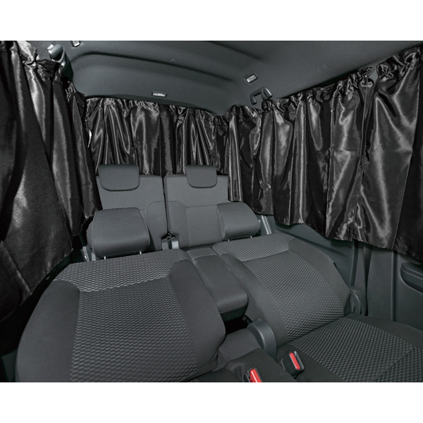 N-BOX/N-ONE/N-WGN/ Vezel / Fit etc. light car normal car all-purpose sleeping area in the vehicle curtain car privacy curtain car for 1 vehicle set black black color 
