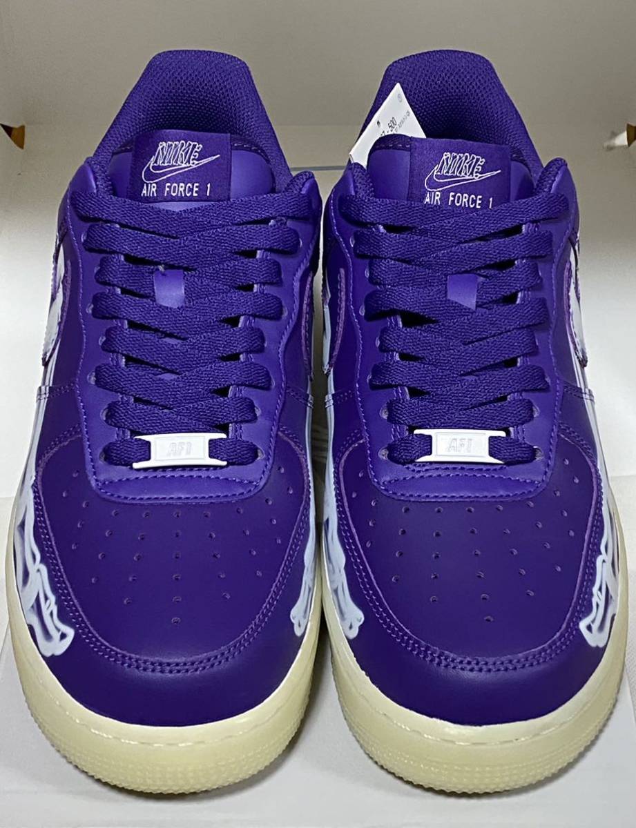 国内正規!!NIKE AIR FORCE 1 07 SKELETON QS 27cm CU8067-500 パープル★ナイキdunkスケルトンpurpleエアーJordanフォース/エアフォース_画像6