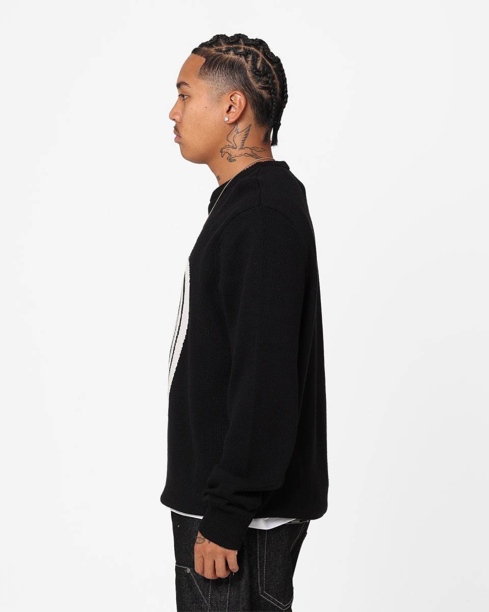 海外限定 ステューシー ニット セーター Stussy 黒 M|Yahoo 海外限定 ステューシー ニット セーター Stussy 黒 M|Yahoo