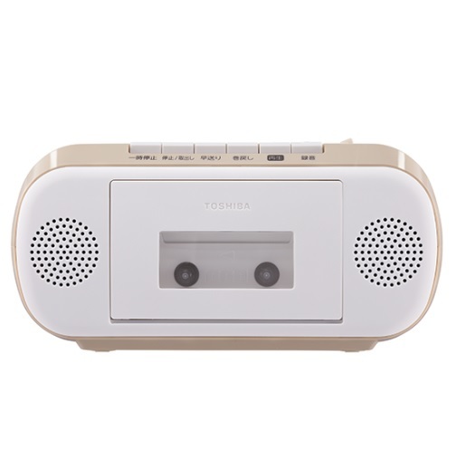  Toshiba CD radio-cassette TY-CDM1 FM AM cassette tape tape recorder CD TOSHIBA simple beige wide FM recording new goods unopened 