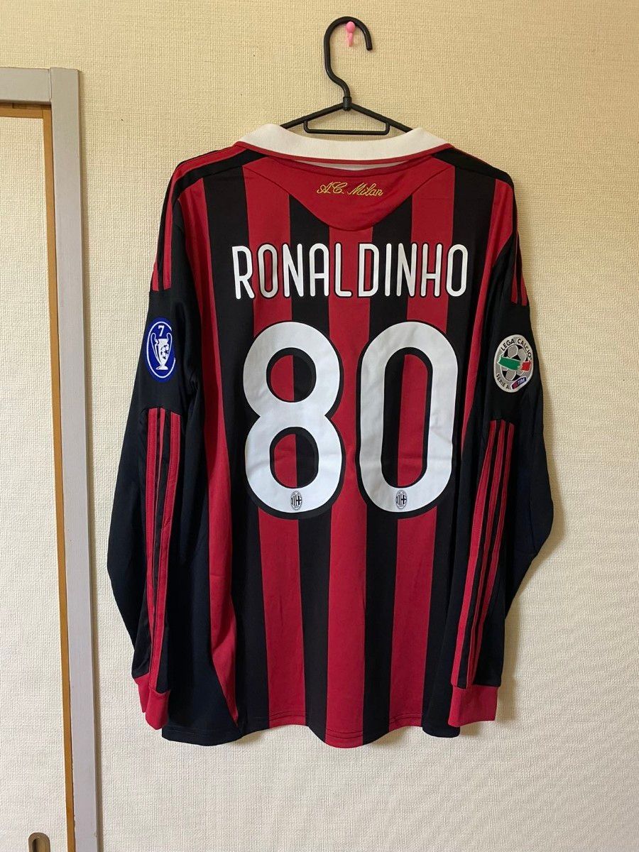 09-10ACミラン Ac Milan 80番 RONALDINHO 長袖-