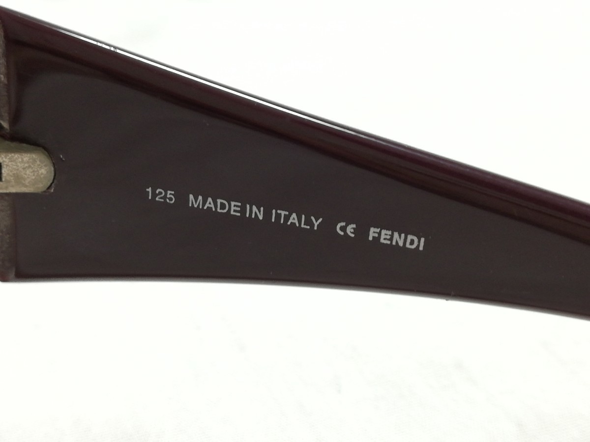 FENDI Fendi солнцезащитные очки Zucca рисунок Brown FS482z ключ no