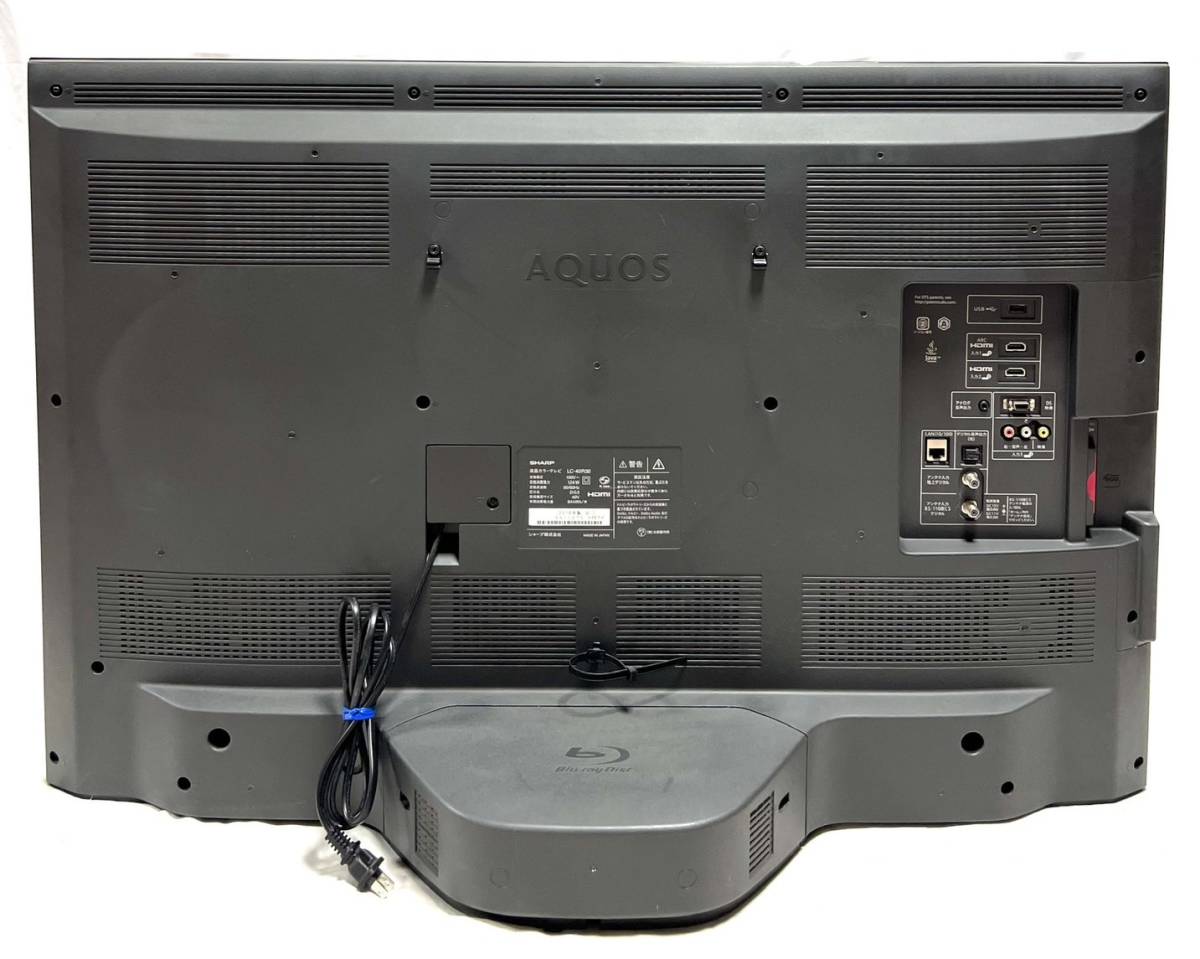 ☆送料無料 良品 シャープ 40V型 液晶 テレビ AQUOS LC-40R30 B フルハイビジョン ブルーレイ内蔵 ブラック