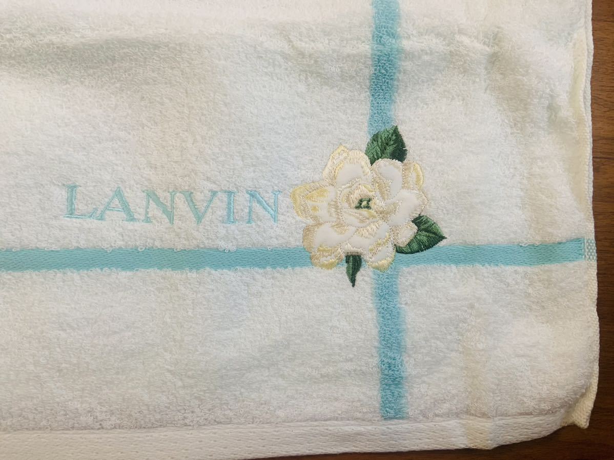 [ не использовался ]LANVIN Lanvin банное полотенце белый 1 листов 130×71 хлопок 100%